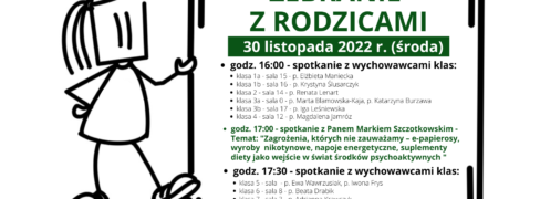 Zebrania z rodzicami