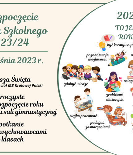 Rozpoczęcie roku szkolnego 2023/24