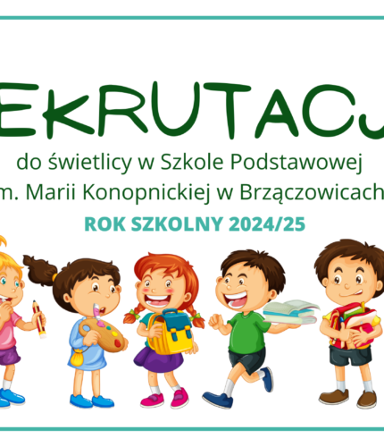 Rekrutacja do świetlicy szkolnej