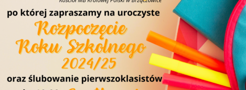 Rozpoczęcie roku szkolnego 2024/25