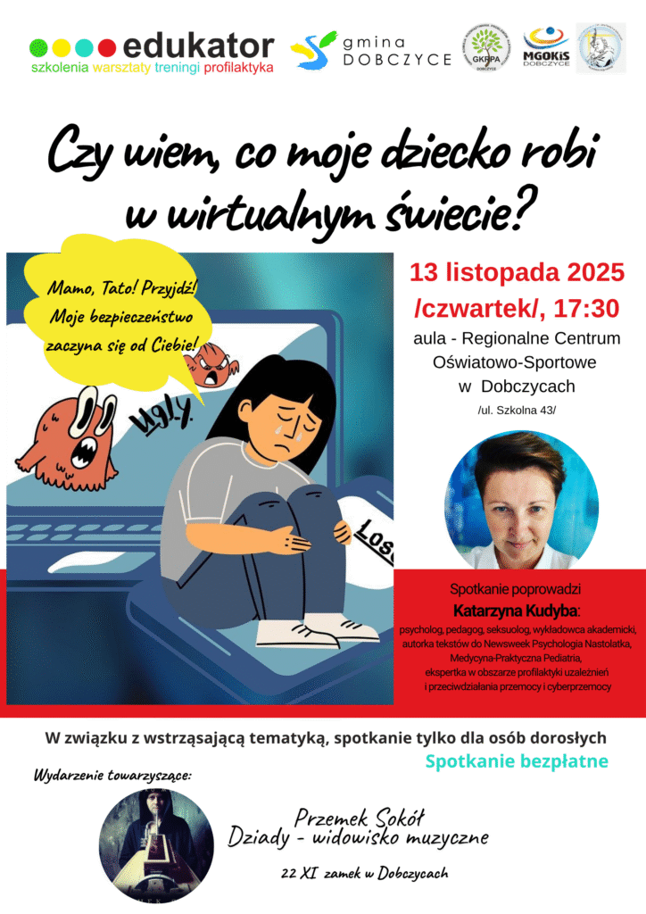 Plakat Szkolenie Dla Rodziców Katarzyna Kudyba