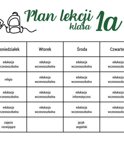Plan lekcji 2026/27
